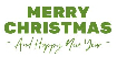 \"Merry Christmas and Happy New Year\"